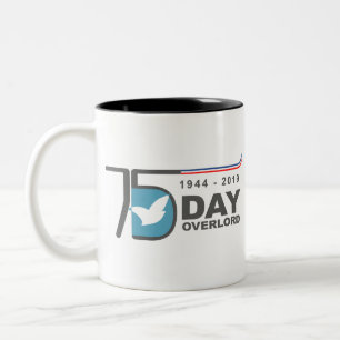 D-Day Overlord 1944 2019 Två-Tonad Mugg