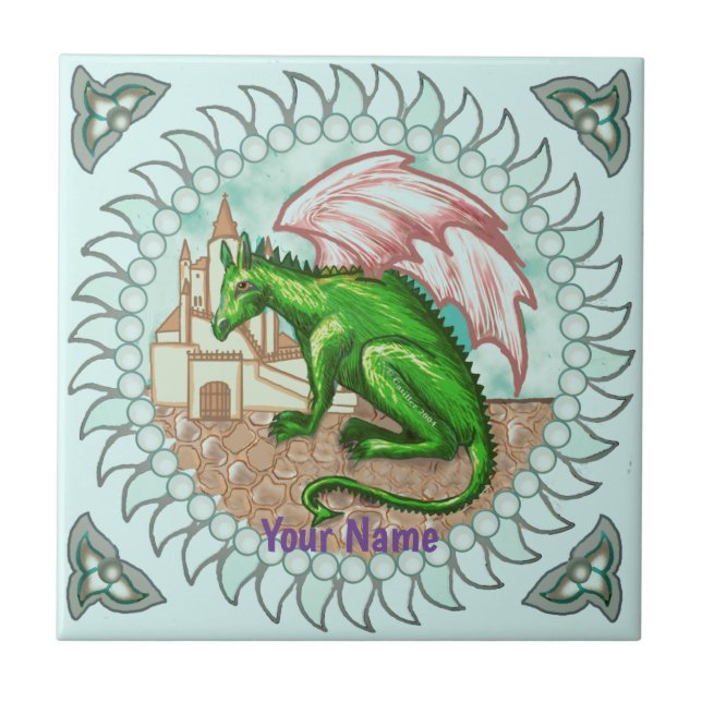 D Dragon  Kakelplatta (Framsidan)