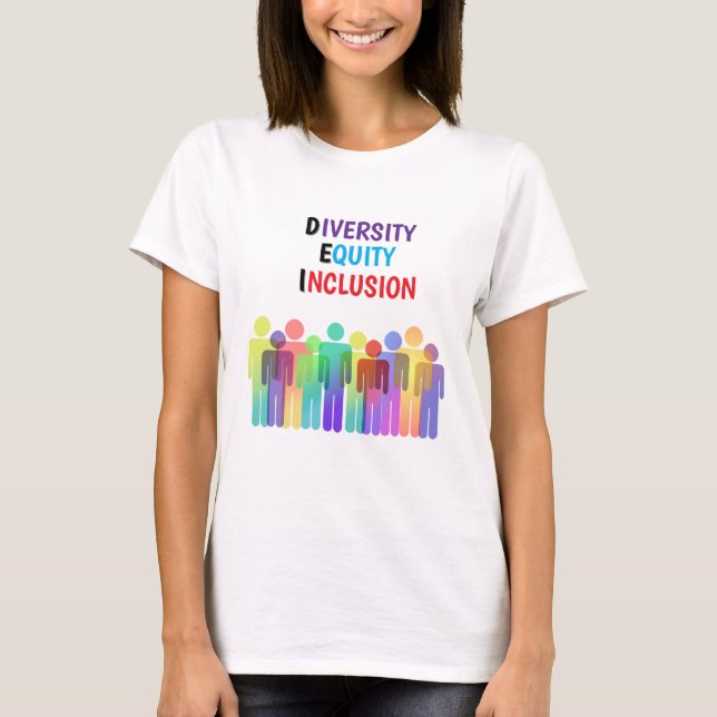 D.E.I. MÅNGFALD, ÄGGENHET OCH INTEGRERING T-SHIRT (Framsida)