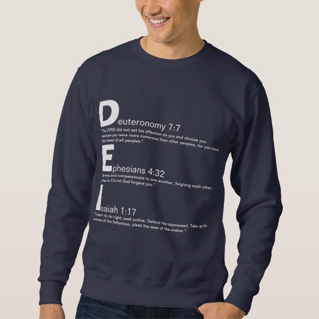 D.E.I. T-Shirt Lång Ärmad Tröja (Framsida)