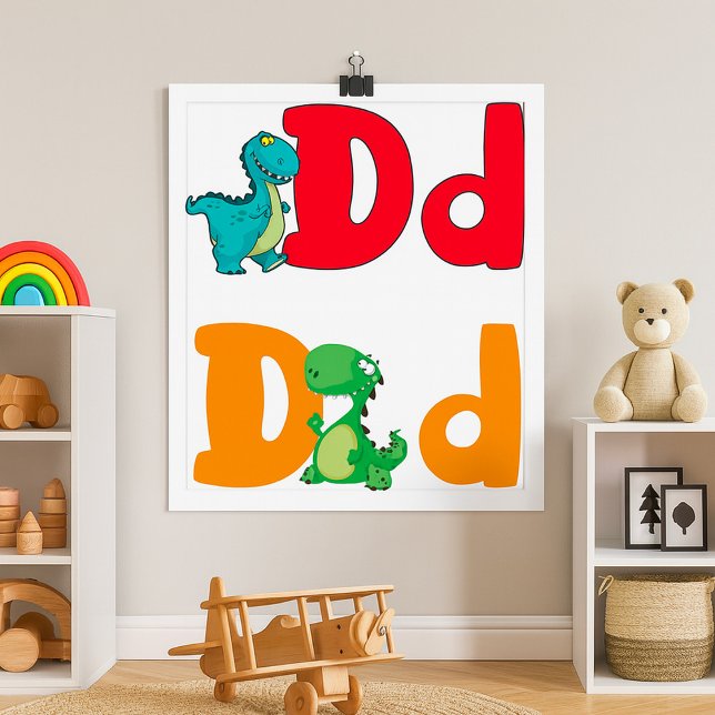 D For Dinosaur Poster (Skapare uppladdad)