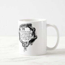 D.H. Lawrence citationsteckenmugg, ormmugg Kaffemugg