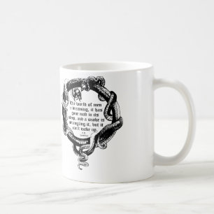 D.H. Lawrence citationsteckenmugg, ormmugg Kaffemugg