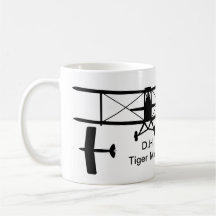 D.H. Tiger Moth Silhouette Mugg