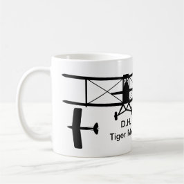 D.H. Tiger Moth Silhouette Mugg