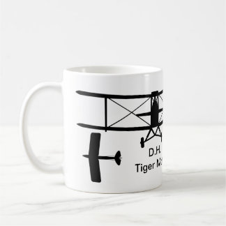 D.H. Tiger Moth Silhouette Mugg