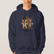 D’ Hug Life Funny Nalle Gangster Hoodie
