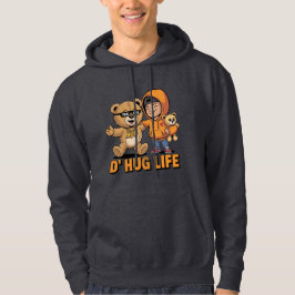 D’ Hug Life Funny Nalle Gangster Hoodie. Hoodie