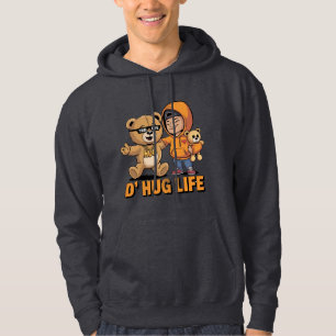 D’ Hug Life Funny Nalle Gangster Hoodie. Hoodie