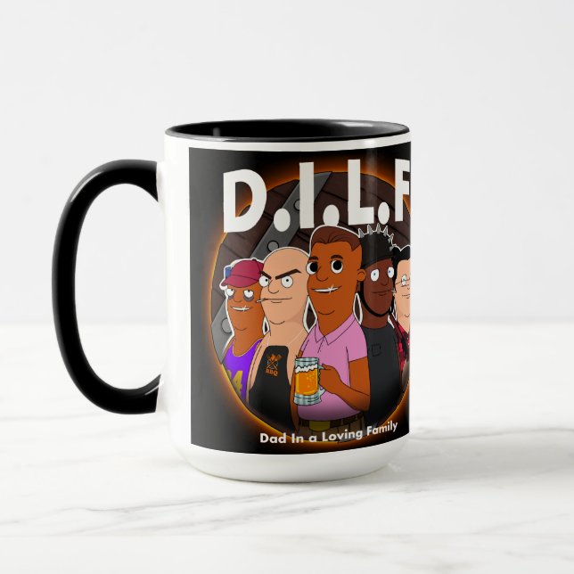 D.I.L.F. 15oz Mugg (Vänster)