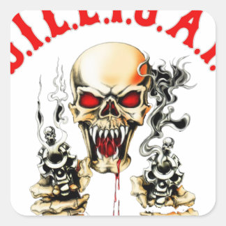 D.I.L.L.I.G.A.F FYRKANTIGT KLISTERMÄRKE