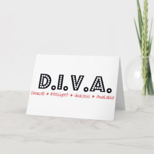D.I.V.A. Frånskild kvinna Kort