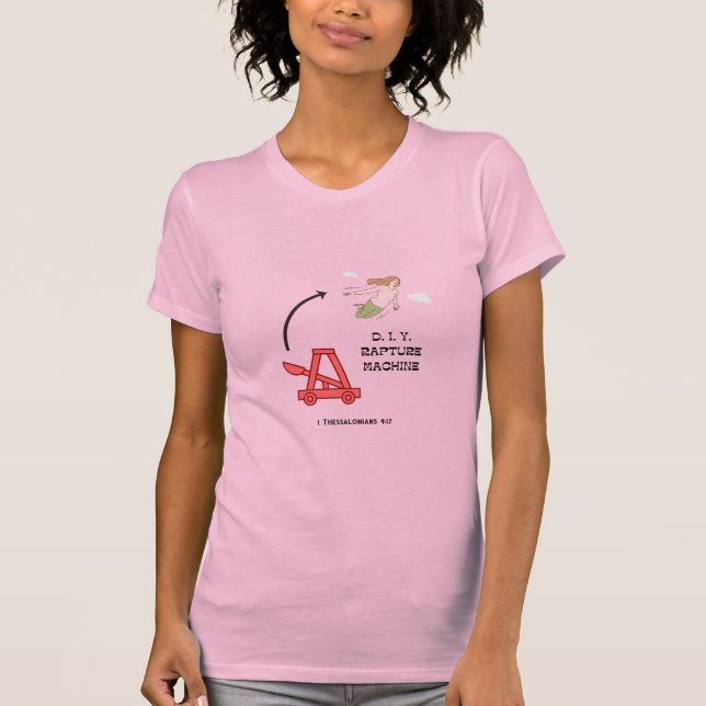 D.I.Y. Rapture Maskin (Woman Flies) T-Shirt (Framsida)