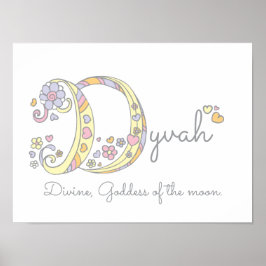 D initial Dyvah-flickorna namn poster betydelsen