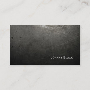 D.J. Metall Industrial Scratched Järn Black Visitkort