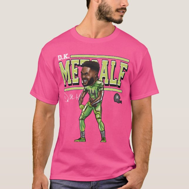 D.K. Metcalf-Tecknad T Shirt (Framsida)
