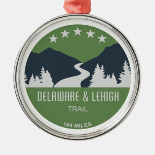 D&L-spår Pennsylvania Julgransprydnad Metall