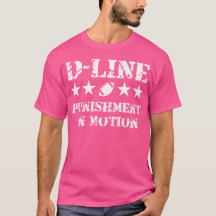 D-linepraff i Rörelse fotbollsdefensiv Lin T Shirt