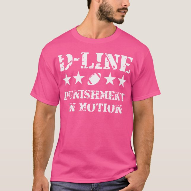 D-linepraff i Rörelse fotbollsdefensiv Lin T Shirt (Framsida)