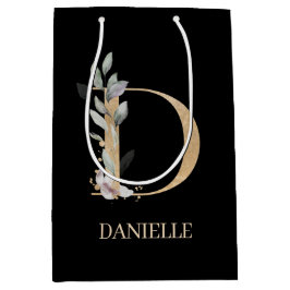 D Monogram Blommigt Personlig