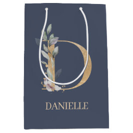 D Monogram-Blommigtens Personlig