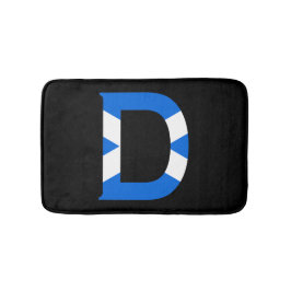 D Monogram överlagt om skotsk Flagga Badrumsmatta