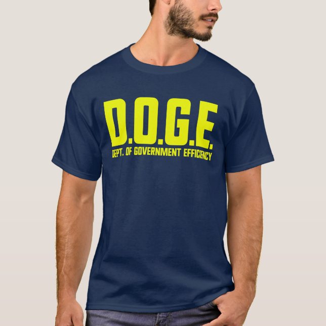 D.O.G.E. Department of Government Efficiency DOGE T Shirt (Framsida)