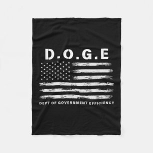 D.o.g.e. Department Of Government Efficiency Rolig Fleecefilt