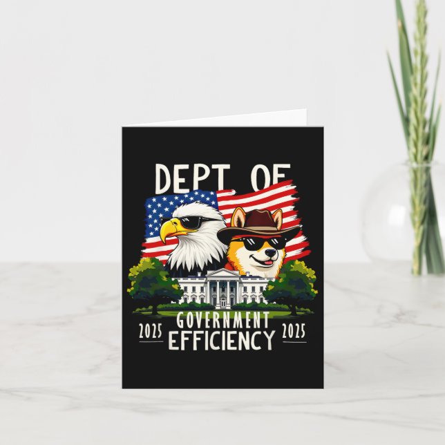 D.o.g.e. Department of Government Efficiency Trump Kort (Framsida)