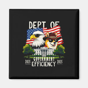 D.o.g.e. Department of Government Efficiency Trump Magnet