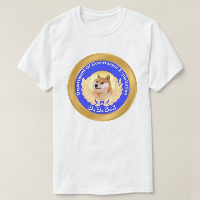 D.O.G.E. Department of Government Exploitation T Shirt (Design framsida)
