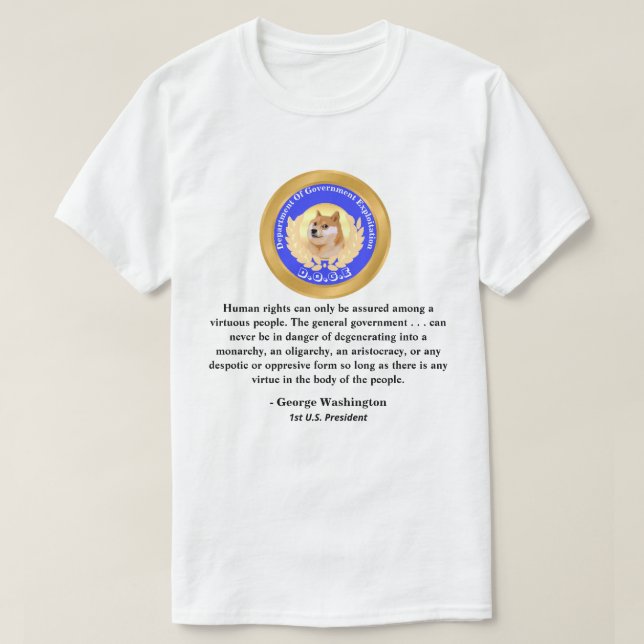 D.O.G.E. Department of Government Exploitation T Shirt (Design framsida)