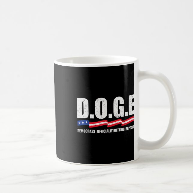 D.o.g.e Doge Departementet för statlig effektivite Kaffemugg (Höger)