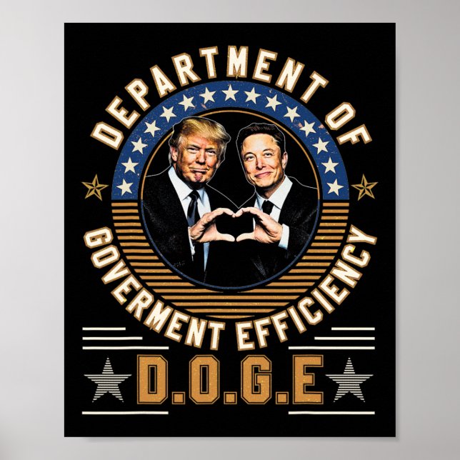 D.o.g.e Doge Department Of Government Efficiency U Poster (Framsidan)