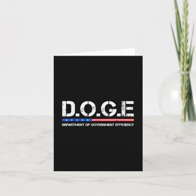 D.o.t.ex. Doge Department of Government Efficiency Kort (Framsida)