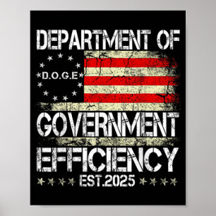 D.o.t.ex. Doge Department of Government Efficiency Poster