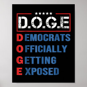 D.o.t.ex. Doge Department of Government Efficiency Poster