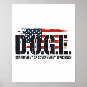 D.o.t.ex. Doge Department of Government Efficiency Poster
