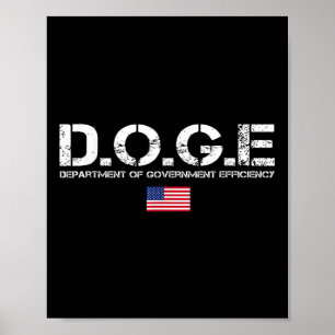 D.o.t.ex. Doge Department of Government Efficiency Poster