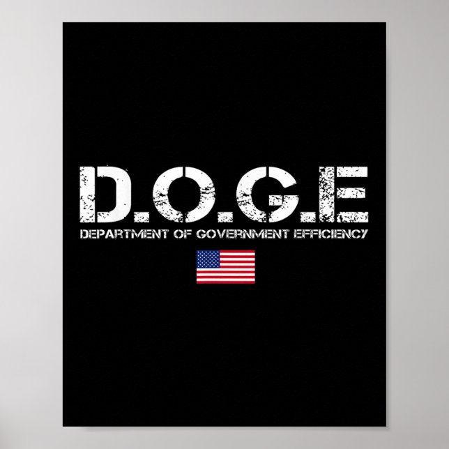 D.o.t.ex. Doge Department of Government Efficiency Poster (Framsidan)