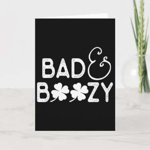 D Och Boozy T-shirt Rolig St. Patriks Dag Dricker Kort