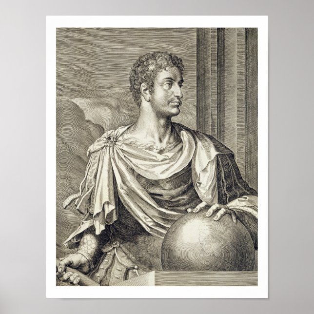 D. Octavius Augustus (63 BC - 14 AD) Emperor of Ro Poster (Framsidan)