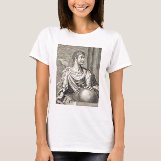 D. Octavius Augustus (63 BC - 14 AD) Emperor of Ro Tee (Framsida)
