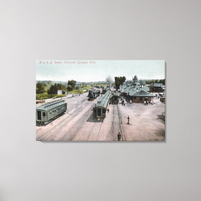 D & R G Järnvägsanläggning Canvastryck (Framsida)