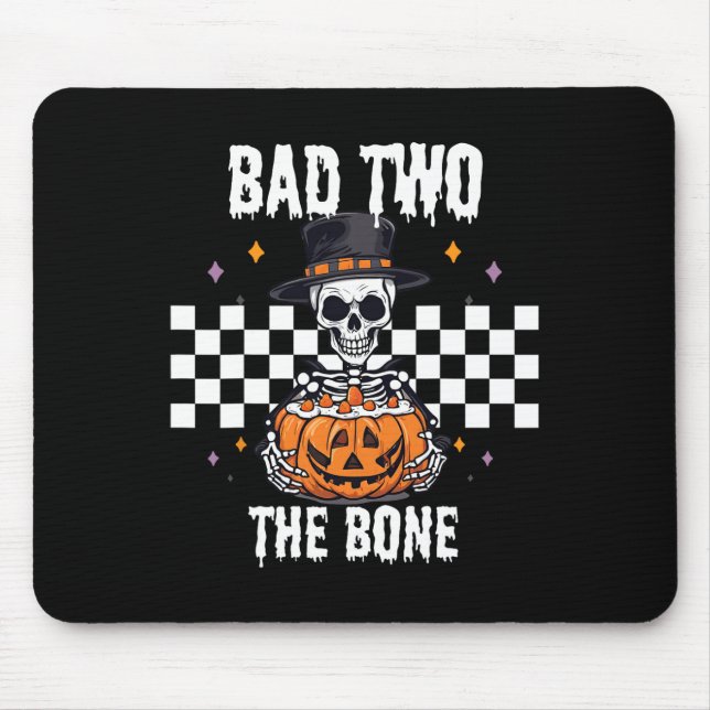 D till skelettskeleton Halloween Costume Musmatta (Framsidan)