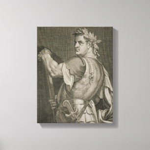 D. Titus Vespasian kejsare av Rome 79-81 Canvastryck