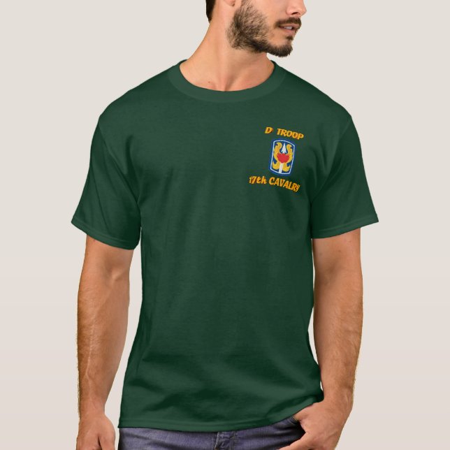 D Troop 17th Cavalry VSR M113 ACAV Shirt Tröja (Framsida)