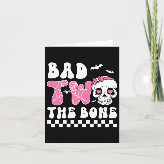 D Två födelsedag i Småbarn Halloween Birthday Kort (Framsida)