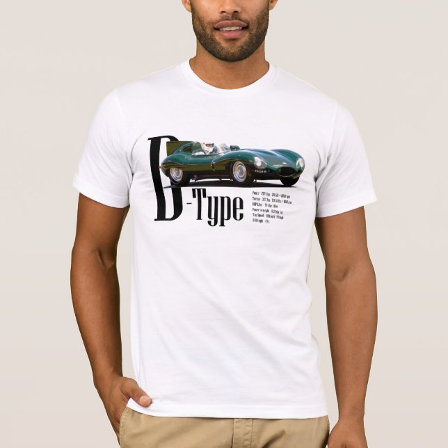 D-Typ jaguar T Shirt (Framsida)