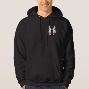 D-Vingar hjärtaHoodie Munkjacka